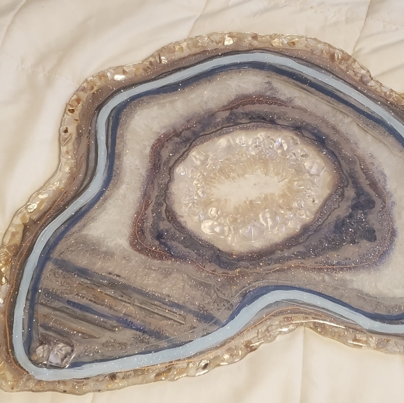 Geodes abstract wall art paintings embellished art - Picture 3 of 15